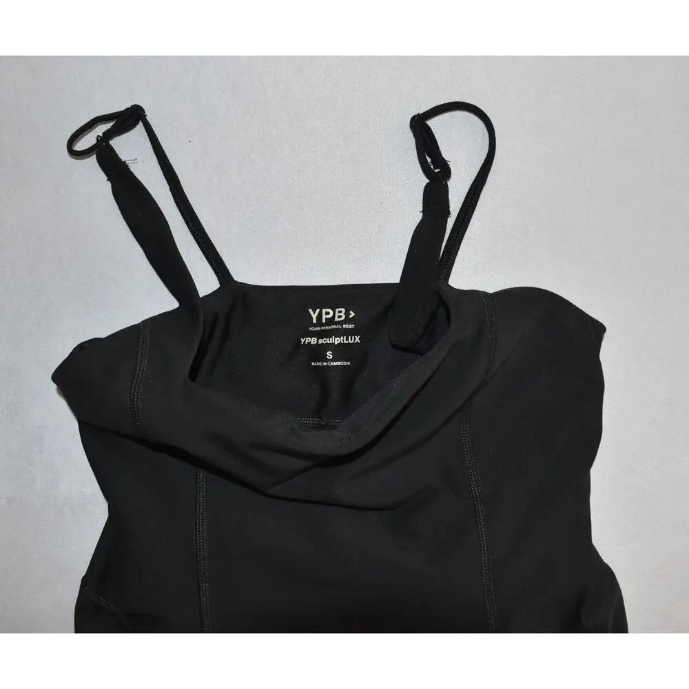 A3 Auth ABERCROMBIE & FITCH YPB Onyx-Black sculptLUX Side Slit Mini Dress Size S